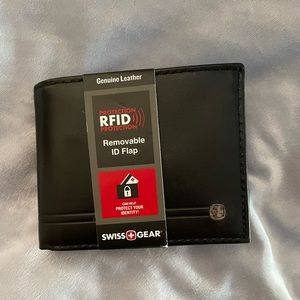 swiss gear genuine leather wallet